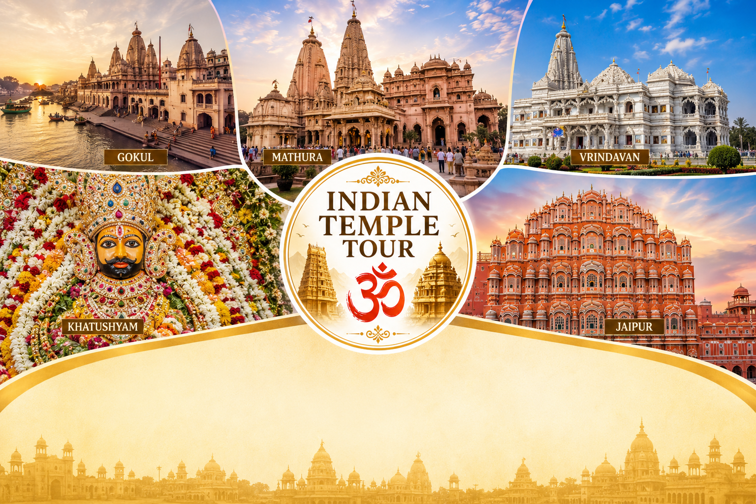 Gokul Mathura Vrindavan Khatu Shyam Jaipur Tour Package